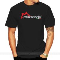 ผู้ชายเสื้อยืด Marzocchi โลโก้ระงับส้อมมอเตอร์ไบค์ S สีดำเสื้อยืดผ้าฝ้ายแขนสั้นตลก G Raphic Tee เสื้อผู้หญิง