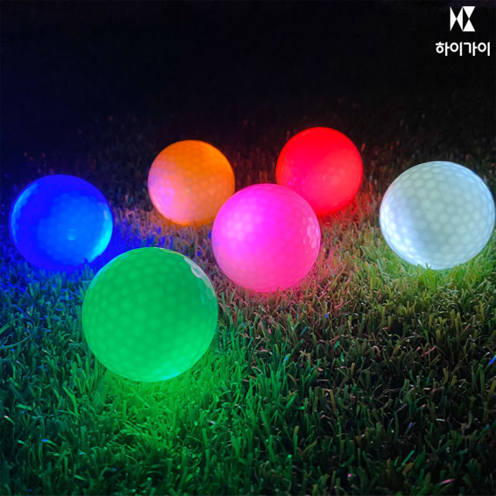 [HIGUY] luminous color golf ball - all color - 6ea - 1pack
