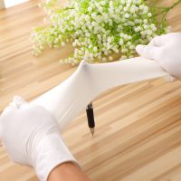 20 pcs Nitrile Gloves Disposable Kitchen Latex Gloves Household Cleaning Beauty Barber Food Grade Cake Baking Gloves