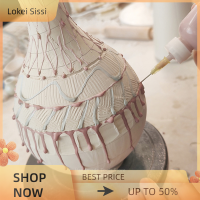 Lokei 3pcs เซรามิคศิลปะบีบขวดดิน DIY เซรามิคดินเครื่องมือภาพวาด