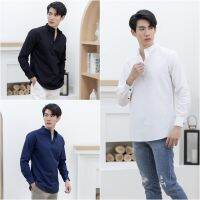 คอผ่าแขนยาว - Oxford x K.shirtitem