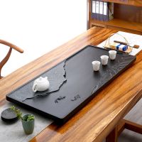 [COD] Wujinshi tea tray home 2021 new set fully automatic integrated kettle light luxury stone plate