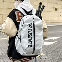 ┋♕☢ Badminton Backpack Mens Large Capacity College Student Bag Sports Training Tennis Bag Womens Special Equipment School Bag Men