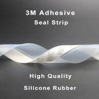 3M silicone Strong Stickness Self adhesive Door Bottom Seal Strip for Glass and Shower Room Decorative Door Stops