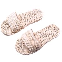 【CW】Jarycorn Cosplay Summer Hand- Straw Sandals Unisex Home Couple Indoor Shoes Casual Fashion And Comfortable