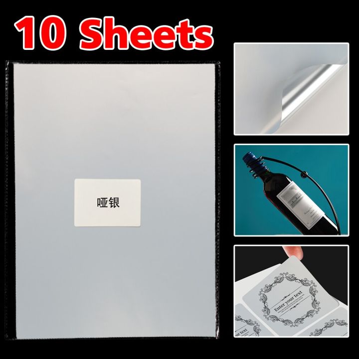 50 Sheets Printable Vinyl Inkjet A4 Sticker Paper Blank Matte