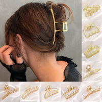 WWW Fashion Simple Gold Hair Claw R Hair Clips Barrette Headband Hairpin Hair Crab 2021 Tren Hair Accessories