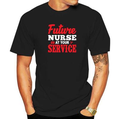 Future Nurse At Your Service Funny T-Shirts Mens Oversized Cotton Tops Streetwear Tee Shirts Boys Casual Short Sleeve Tees