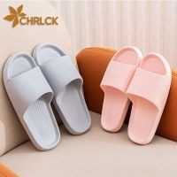 CHRLCK Thick Platform Bathroom Home Slippers Unisex Summer Soft Sole EVA Indoor Slides Sandals Non-Slip Flip Flops Fast Shipping