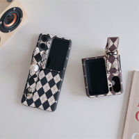 สำหรับ OPPO เคสหนังพลิกโทรศัพท์ฝาพับ N2เคสแฟชั่นสำหรับผู้หญิงสายรัดข้อมือมุกเพชรเคสโทรศัพท์ซิลิโคนนิ่มสไตล์ใหม่ฝาครอบโทรศัพท์กันกระแทก