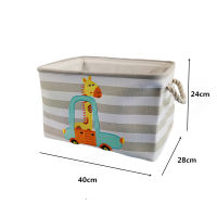 Baby Laundry Basket Cute Dinosaur Foldable Toy Storage Bucket Picnic Dirty Clothes Basket Box Canvas Organizer Cartoon Animal