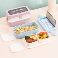 hot【cw】 1250ml Kids Layer Bento Packed Storage Boxes Microwave Food Containers