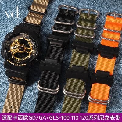 G-SHOCK เปลี่ยนสายนาฬิกาไนล่อน DW5600/GA/GD/GLS-100 110 120 สายนาฬิกาผู้ชายผ้าใบ