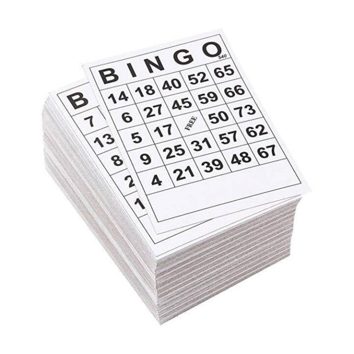 Bingo Game for Kids 60 Pieces Bingo Paper Game Cards Card Game