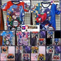 2023 newพร้อมส่ง เสื้อ กางเกงเด็กลายดาบพิฆาตอสูร3D(ลายหน้าหลัง)XL