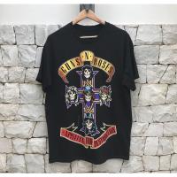 H เสื้อวง GUNS AND ROSES รับประกันแท้ 100% นำเข้าจาก USA T-shirt เสื้อยืดลายฤดูร้อน S-5XL