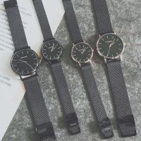 Watches for men large dial female students black ultra-thin mesh quartz watch Korean version simple fashionable and trendy versatile for couples