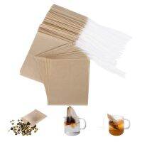 100pcs Disposable Filter for Loose Biodegradable Wood Pulp Paper Teabags Infuser with Drawstring