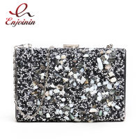 Luxury Diamond Fashion Women Party Clutch Bag Evening Bag Female Crossbody Bag Purses and Handbags Chain Shoulder Bag Pu Leather