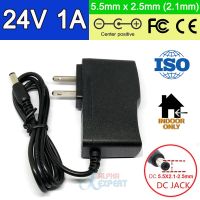 PRO+++ โปรโมชั่น อะแดปเตอร์แปลงไฟ Adapter DC 24V 1A ( 1000mA ) High quality Switch power supply,24W LED power adapter 5.5mm x 2.1-2.5mm มีบริการจัดส่ง อะ แด ป เตอร์ อะแดปเตอร์ รถยนต์