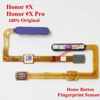 ปุ่มโฮมดั้งเดิมสําหรับ Huawei Honor 9X 9Xpro Pro HLK-AL00 Touch ID Fingerprint Sensor Return key Flex Cable Replacement