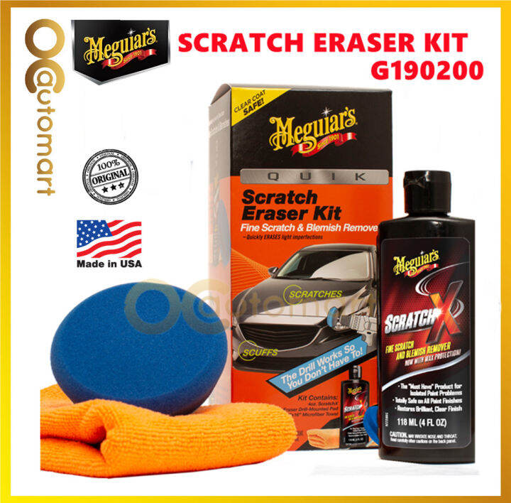 Meguiar's G190200 Quik Scratch Eraser Kit All in One Kit to Remove