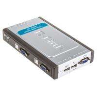 KVM switch อุปกรณ์สวิทซ์เครื่องคอมพิวเตอร์ 4 เครื่อง D-Link - 4 Ports USB แถมสาย 2 เส้น