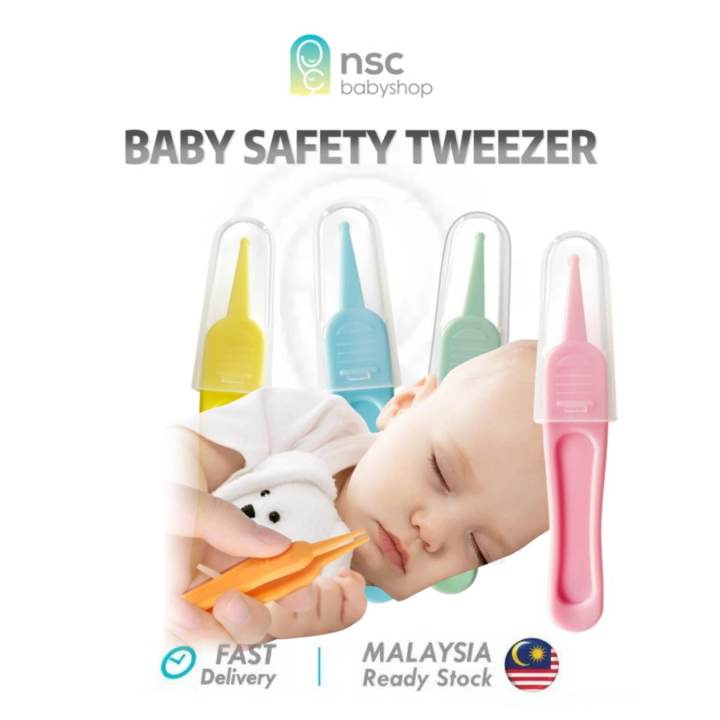 Plastic Tweezer Baby Nose, Baby Safe Cleaning Tweezers