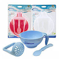 ชามข้าวเด็ก ชามบดอาหารเด็กพร้อมช้อน รวม1 ชิ้น Attoon Baby BPA-free Plastic Bowl with Spoon / 1 Pcs.