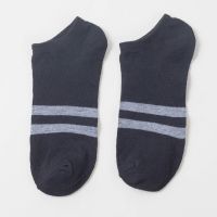 [WM] Spring Summer Casual Breathable Stripe Men Ankle Sock Sport Low Cut Sock