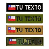 Custom Chilean Flag Name Patches For Clothing Uniform Hat Army Tactical Backpacks Pet Collar Harness Iron On Or Hook Backing Haberdashery