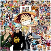 hotx【DT】 48/50/100pcs ONE PIECE Stickers Anime Luffy Zoro Cartoon Decals Skateboard Car Laptop Sticker for Kids