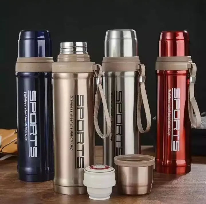 [ANTI HEAT] Thermos bottle SPORTS 750 ml / bottle Vacuum Flask Cup Stainless Steel material can be Hot / Cold Travel Thermos / large size sport drinking bottle