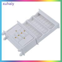 xuhaiy 1/12 dollhouse Miniature Furniture ตู้ไม้อเนกประสงค์ตู้หนังสือสีขาว