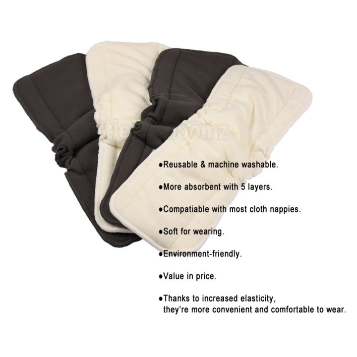 mymeditravel-vgfh-mall-litttles-bloomz-10ชิ้นแทรกใช้ซ้ำได้ซักได้สำหรับผ้าอ้อมผ้าอ้อมเด็กแทรกไมโครไฟเบอร์แทรก