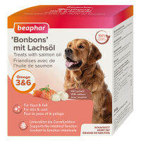 Promotion Beaphar BonBons Mit Lachsol ขนมสุนัข เม็ด บำรุงขน เสริมไขมันแกะ+น้ำมันแซลมอน 40 เม็ด