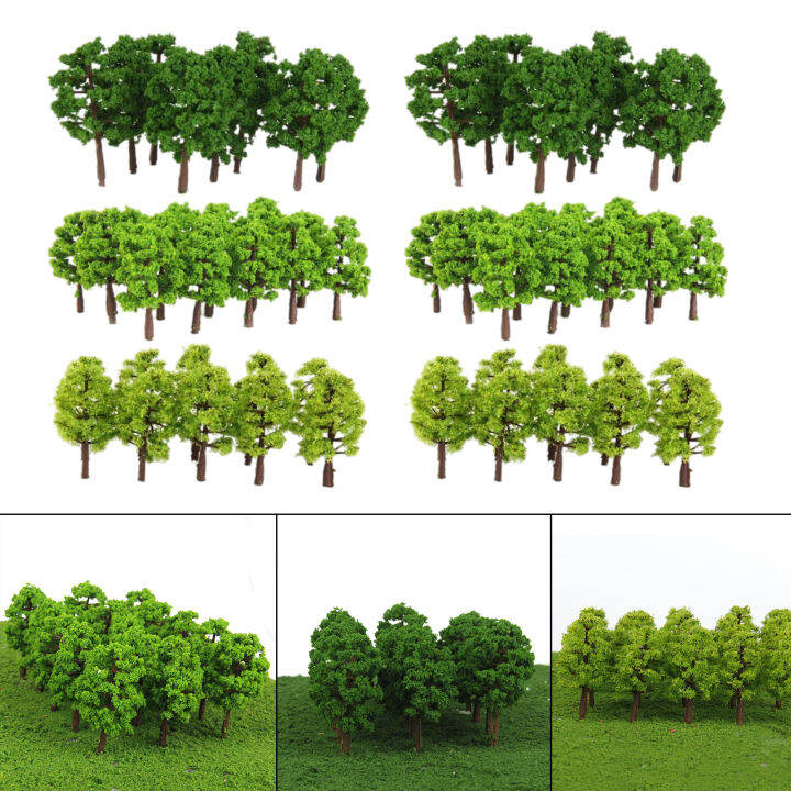 MP Scenery Flower Bushes - O, HO, N Scale Model Trees For Railroad Layouts