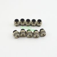 【cw】 10PcsHigh quality 6mm to 3/8  39;  39; Thread Male Straight Pneumatic Tube Push In Fittings Pipe