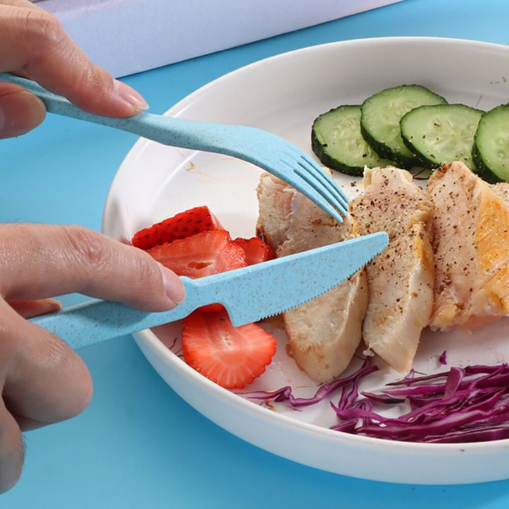 3pcs-wheat-straw-dinnerware-set-portable-tableware-knife-fork-spoon-eco-friendly-travel-cutlery-set-utensil-box-chopsticks-set-flatware-sets