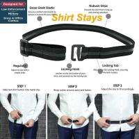 Ahlisenshop ปรับได้ใกล้เสื้อ-Stay Best shirt stays Black tuck It Belt shirt tucked Men