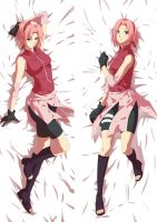 Anime NARUTO Haruno Sakura Cosplay Peach Skin Dakimakura Pillow Case Hugging Body Cartoon