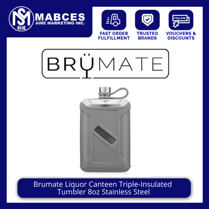 BRUMATE- Liquor Canteen Stainless 8oz