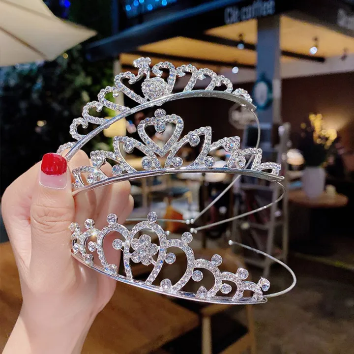 PYA94 Fashion Accessories Headwear Princess Girls Love Heart Crown