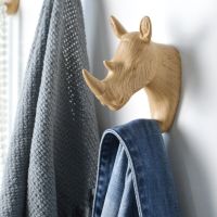 【cw】 Hook Wall Hanging Clothes Hanger Wall Hanging Deer Head Hanging Decorations Home Multifunctional Cartoon Invisible Hook ！