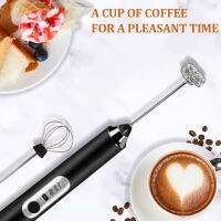 ┅ Coffee Milk Drink Egg Mixer Wireless Electrical Mini Coffee Maker Whisk Mixer Portable 3 Speeds Stainless Steel Foam Maker Tools