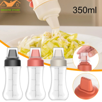 【LovingLife Store】1 PCS 350Ml 5 Hole Squeeze Condiment Bottles พร้อมหัวฉีดสลัดพลาสติกซอสมะเขือเทศมัสตาร์ดซอสร้อนขวดน้ำมันมะกอกอุปกรณ์ครัว