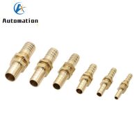 ID Pipe 6mm - 25mm Hose Barb Bulkhead Brass Barbed Tube Pipe Fitting Coupler Connector Adapter For Fuel Gas Water Copper