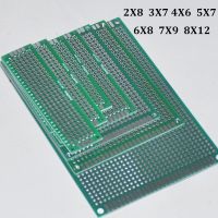 【YD】 7pcs PCB Prototype Board 2.54mm 1.6mm Circuit Tinned Stripboard Veroboard Side 2X8 3X7 4X6 5X7 6X8 7X9 8X12CM