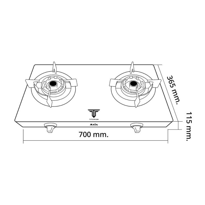 เตาแก๊สตั้งโต๊ะ-axia-รุ่น-titanium-nero
