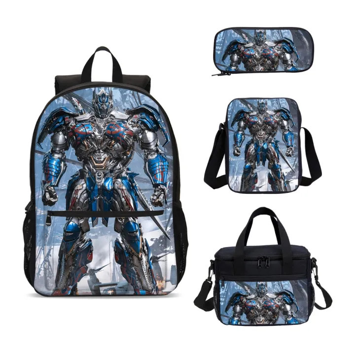 Optimus Prime Schoolbag PrimaryBoys BackpackChildren'sTableware Bag ...